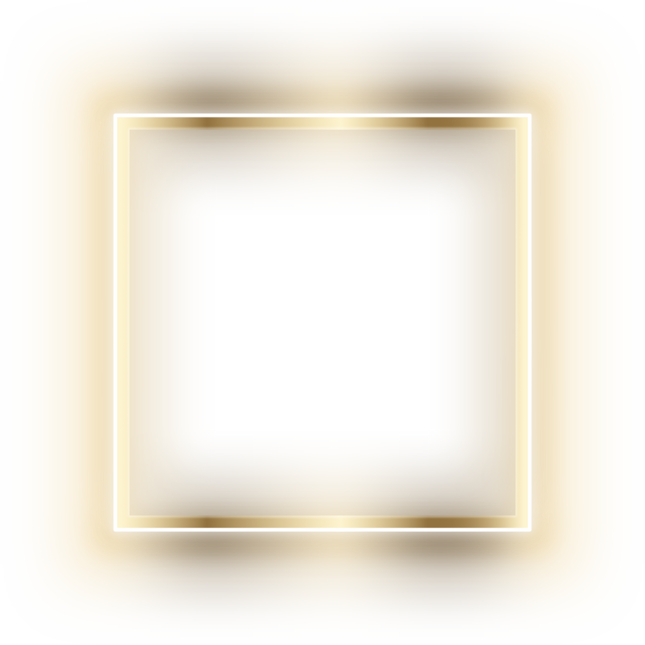 Square neon frame
